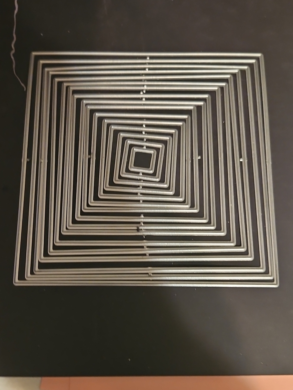 Nested Square Metal Cutting Dies - Silver